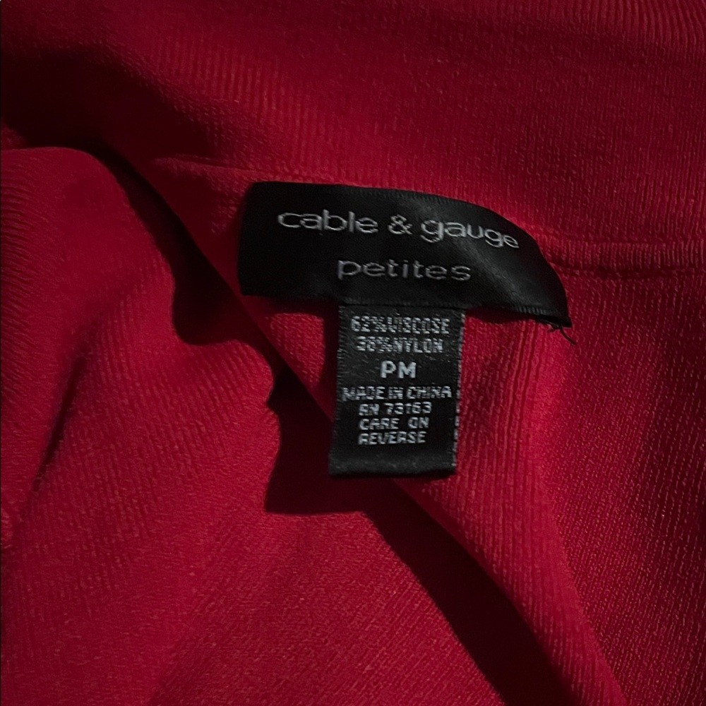 Cable & Gauge Vibrant Red Blouse